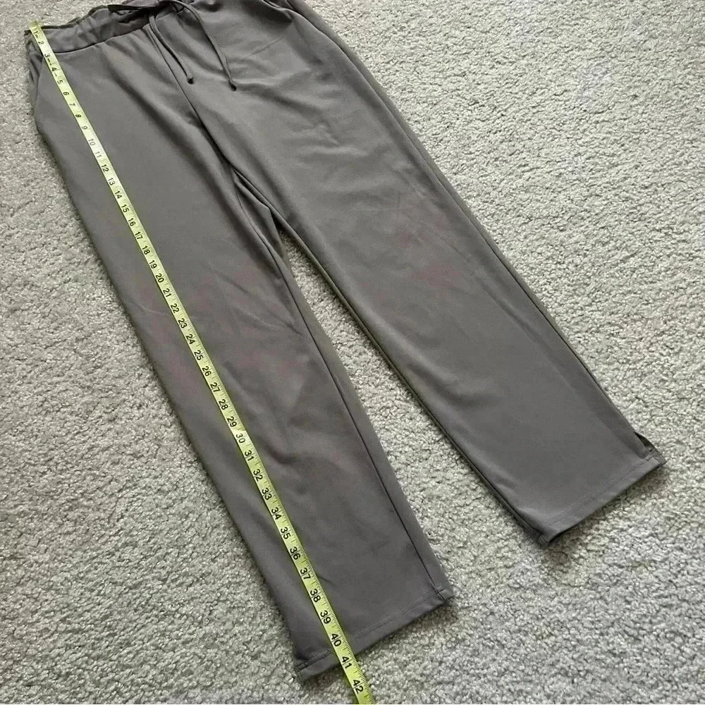 Joie Casual Pants High Rise Straight Boho Gray Women Sz Medium Drawstring $180